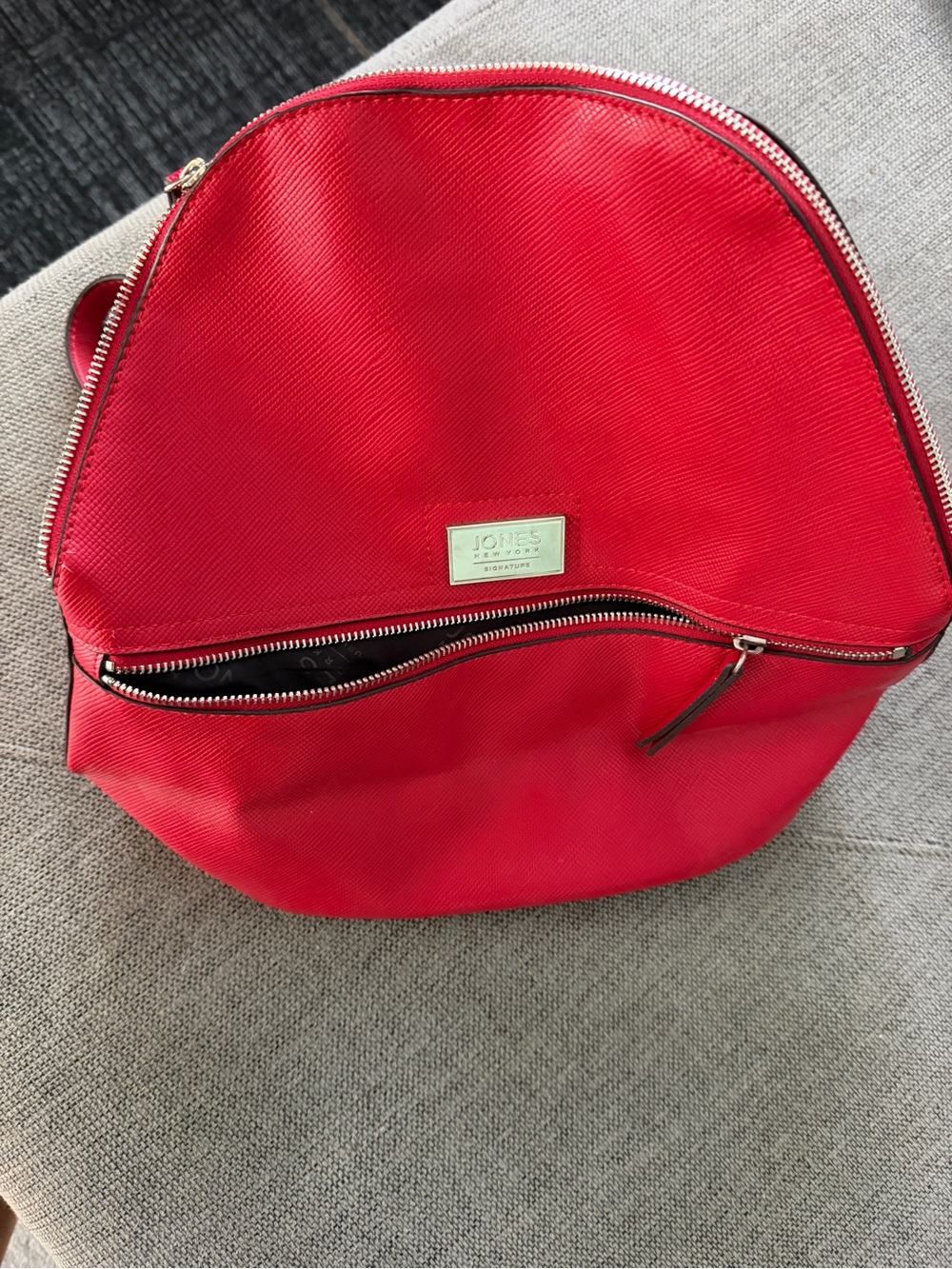 Jones New York Red Dome Backpack